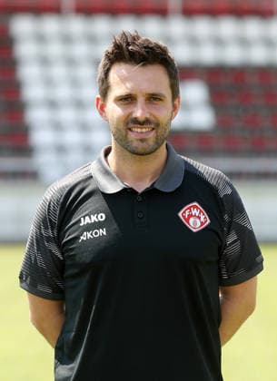 FC Würzburger Kickers; 3.Liga, Porträttermin 2026 2027, Physiotherapeut Max Pechtl (FC Würzburger Kickers); 3.Liga, Porträttermin 2026 2027 Würzburg AKON ARENA Bayern Deutschland *** FC Würzburger Kickers, 3rd Division, Photo Shoot 2026–2027, Team Photo: Physical Therapist Max Pechtl, FC Würzburger Kickers, 3rd Division, Photo Shoot 2026–2027, Würzburg, AKON ARENA, Bavaria, Germany