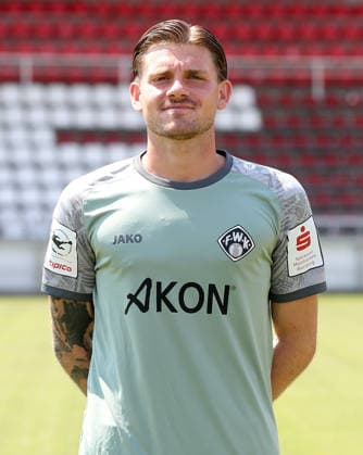 FC Würzburger Kickers; 3.Liga, Porträttermin 2026 2027, Marko Rajkovacic (FC Würzburger Kickers); 3.Liga, Porträttermin 2026 2027 Würzburg AKON ARENA Bayern Deutschland *** FC Würzburger Kickers, 3rd Division, Photo Shoot 2026–2027, Team Photo: Marko Rajkovacic, FC Würzburger Kickers, 3rd Division, Photo Shoot 2026–2027, Würzburg, AKON ARENA, Bavaria, Germany