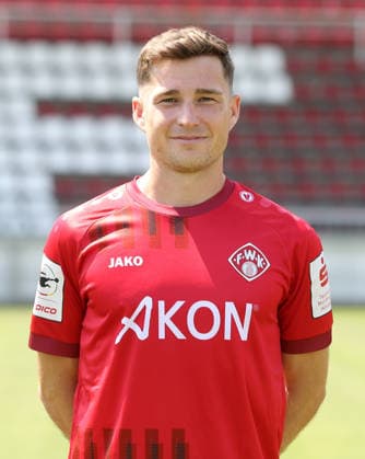FC Würzburger Kickers; 3.Liga, Porträttermin 2026 2027, Tim Kraus (FC Würzburger Kickers); 3.Liga, Porträttermin 2026 2027 Würzburg AKON ARENA Bayern Deutschland *** FC Würzburger Kickers, 3rd Division, Photo Shoot 2026–2027, Team Photo: Tim Kraus, FC Würzburger Kickers, 3rd Division, Photo Shoot 2026–2027, Würzburg, AKON ARENA, Bavaria, Germany