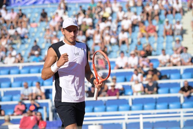 IPA86742868 - Matteo Arnaldi (ITA) during the ATP, Tennis Herren - Plava Laguna Croatia Open in Umag - Dzumhur vs. Arnaldi, International tennis match in Umag, Croatia, July 16, 2026  Copyright: xMarcoxTodaro IPAxSportx xx 86742868