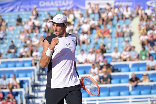 IPA86742871 - Matteo Arnaldi (ITA) during the ATP, Tennis Herren - Plava Laguna Croatia Open in Umag - Dzumhur vs. Arnaldi, International tennis match in Umag, Croatia, July 16, 2026  Copyright: xMarcoxTodaro IPAxSportx xx 86742871