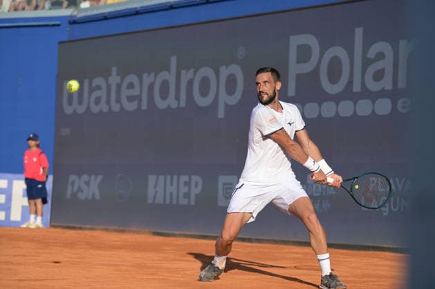 IPA86742901 - Damir Dzumhur (BIH) during the ATP, Tennis Herren - Plava Laguna Croatia Open in Umag - Dzumhur vs. Arnaldi, international tennis match in Umag, Croatia, July 16, 2026  Copyright: xMarcoxTodaro IPAxSportx xx 86742901
