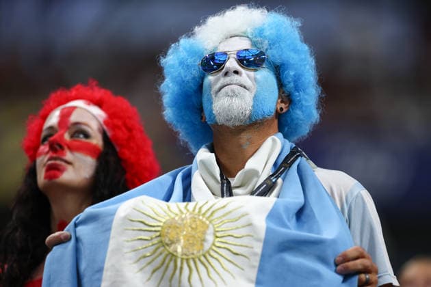 FIFA World Cup, WM, Weltmeisterschaft, Fussball 2026 Semi-Final: England v Argentina ATLANTA, USA - 15th July 2026: Argentina fan during the FIFA World Cup 2026 semi-final match between England and Argentina at Atlanta Stadium Atlanta Atlanta Stadium United States of America Copyright: xCraigxMercerx xPeakxActionxPhotosx