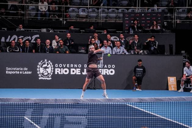 RECORD DATE NOT STATED corentin moutet e tallon griekspoor uts rio Rio de Janeiro (RJ), 07 16 2026 - sports tennis Brazil UTS RJ - match between Corentin Moutet x Tallon Griekspoor UTS Rio held at Maracanazinho in the city of Rio de Janeiro, this Thursday, July 16, 2026.(Foto: Gabby Costa Thenews2 imago images) SPO  Copyright: xGabbyxCostax