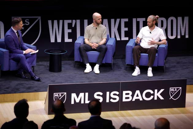 Football, MLS, marketing event in New York