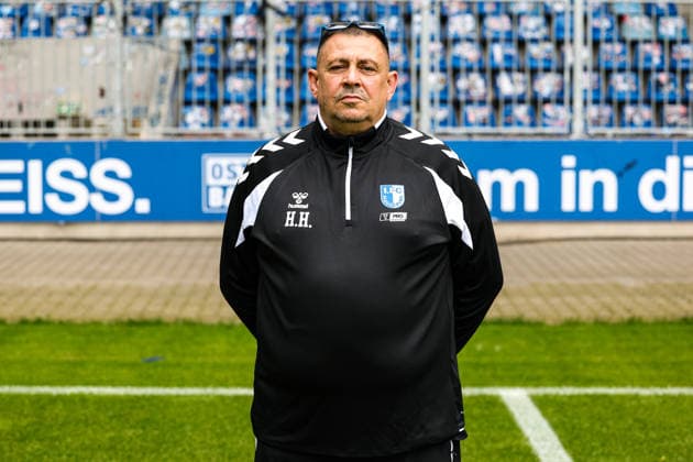 Zeugwart Heiko Horner, 1. FC Magdeburg - 2. Fussball Bundesliga Porträttermin 2. BL 2026 2027 offizieller Fototermin 1. FC Magdeburg in der Avnet Arena in Magdeburg - Porträt, Portrait, Einzelbild, Deutschland, Fussball, Maenner, GER, 16.07.2026 *** Equipment Manager Heiko Horner, 1. FC Magdeburg, 2. Bundesliga, portrait session, 2026–2027 season, official photo shoot, 1. FC Magdeburg at the Avnet Arena in Magdeburg, portrait, individual photo, Germany, soccer, Men, GER, July 16, 2026 Christian Schroedter