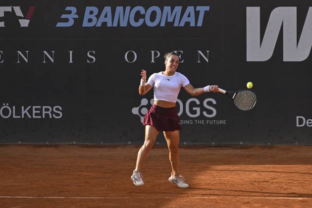 IPA86753705 - Martina Trevisan of Italy faces Aurora Zantedeschi of Italy in the round of 16 at the ATV Bancomat Tennis Open WTA, Tennis Damen 125 at the Antico Tiro a Volo Club on July 16, 2026, in Rome, Italy. (Photo by Roberto Bettacchi)  Copyright: xRobertoxBettacchi IPAxSportx xx 86753705