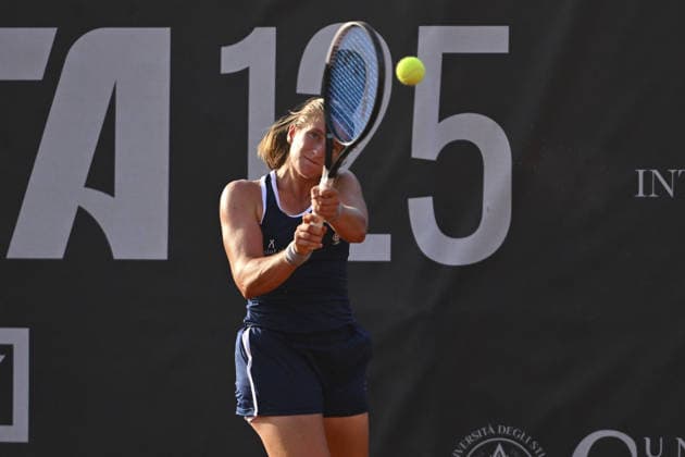 IPA86753715 - Aurora Zantedeschi of Italy faces Martina Trevisan of Italy in the round of 16 at the ATV Bancomat Tennis Open WTA, Tennis Damen 125 at the Antico Tiro a Volo Club on July 16, 2026, in Rome, Italy. (Photo by Roberto Bettacchi)  Copyright: xRobertoxBettacchi IPAxSportx xx 86753715