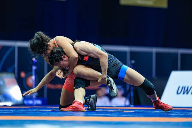 Wrestling Ranking Series Polyak & Janos & Istvan Memorial 50kg WW - Ziqi Feng (CHN) df. Samara Rosario Chavez (USA) *** Wrestling Ranking Series: Janos Istvan Polyak Memorial, 50kg Open Weight: Ziqi Feng (CHN) def. Samara Rosario Chavez (USA) Copyright: xUnitedxWorldxWrestlingx xAmirrezx United World Wrestling Kadir C