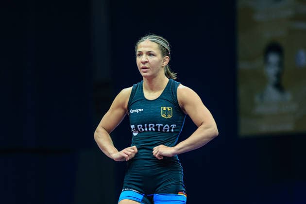 Wrestling Ranking Series Polyak & Janos & Istvan Memorial 55kg WW - Anastasia Blayvas (GER) *** Wrestling Ranking Series: Janos Istvan Polyak Memorial, 55 kg, Women s Weight Class: Anastasia Blayvas (GER) Copyright: xUnitedxWorldxWrestlingx xAmirrezx United World Wrestling Kadir C