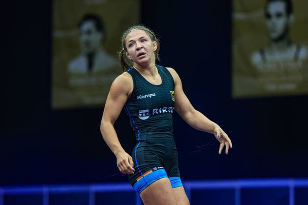Wrestling Ranking Series Polyak & Janos & Istvan Memorial 55kg WW - Anastasia Blayvas (GER) *** Wrestling Ranking Series: Janos Istvan Polyak Memorial, 55 kg, Women s Weight Class: Anastasia Blayvas (GER) Copyright: xUnitedxWorldxWrestlingx xAmirrezx United World Wrestling Kadir C