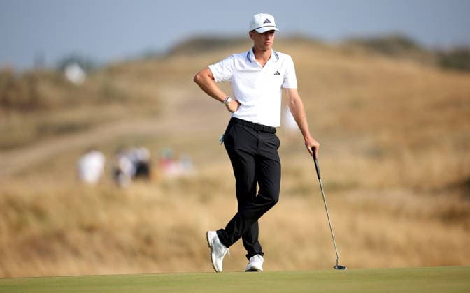 154th Open Golf Championships - Round 2 Tiger Christensen of Germany looks on during Round 2 of the British Open Golf Championships at Royal Birkdale in Southport, Britain, 17 July 2026. SOUTHPORT UNITED KINGDOM  Copyright: xADAMxVAUGHANx
