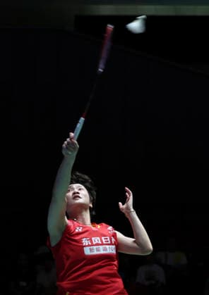 (260717) -- TOKYO, July 17, 2026 -- Chen Yufei hits a return during the women s singles quarterfinal match between Chen Yufei of China and Sim Yu Jin of South Korea at the Japan Badminton Open 2026 in Tokyo, Japan, July 17, 2026. ) (SP)JAPAN-TOKYO-BADMINTON-JAPAN OPEN 2026-WOMEN S SINGLES-QUARTERFINALS YuexChenxing 