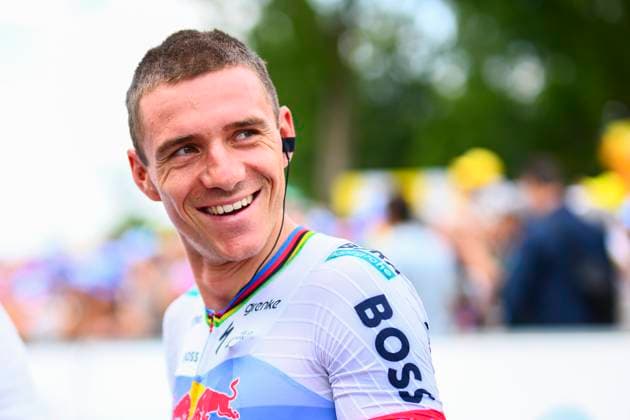 Tour de France 2026 Stage 13 BELFORT, FRANCE - JULY 17 : Evenepoel Remco (BEL) of Red Bull BORA Hansgrohe before the start of the race during stage 13 of the 113rd edition of Tour de France an UCI World Tour 2.UWT cycling road race stage for Men Elite of 205 km with start in Dole and finish in Belfort on July 17, 2026 in Belfort, France, 17 07 2026 Belfort France  Copyright: xGvgx