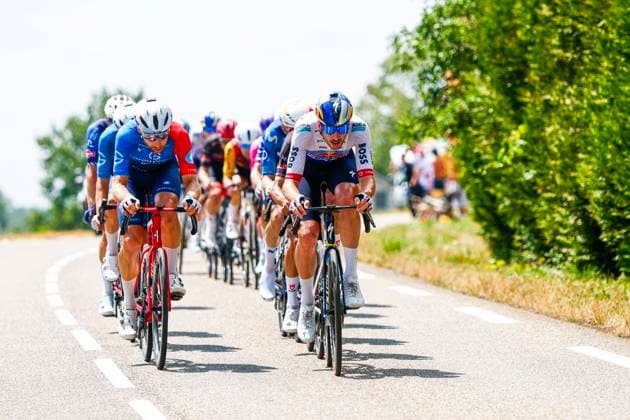 Tour de France 2026 Stage 13 BELFORT, FRANCE - JULY 17 : Rider of Team Red Bull - BORA - hansgrohe in action during stage 13 of the 113rd edition of Tour de France an UCI World Tour 2.UWT cycling road race stage for Men Elite of 205 km with start in Dole and finish in Belfort on July 17, 2026 in Belfort, France, 17 07 2026 Belfort France  Copyright: xLucaxBettinix