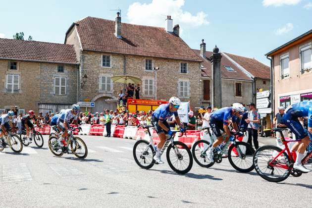 Tour de France 2026 Stage 13 BELFORT, FRANCE - JULY 17 : Philipsen Jasper (BEL) of Alpecin - Premier Tech, Planckaert Edward (BEL) of Alpecin - Premier Tech in action during stage 13 of the 113rd edition of Tour de France an UCI World Tour 2.UWT cycling road race stage for Men Elite of 205 km with start in Dole and finish in Belfort on July 17, 2026 in Belfort, France, 17 07 2026 Belfort France  Copyright: xLucaxBettinix