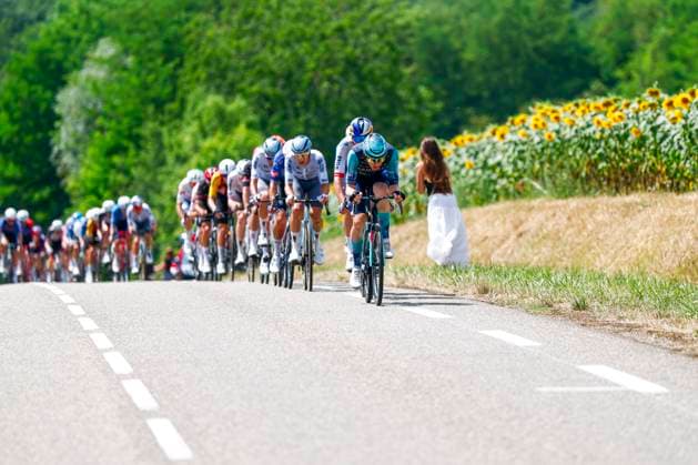 Tour de France 2026 Stage 13 BELFORT, FRANCE - JULY 17 : Mohoric Matej (SLO) of Bahrain Victorius in action during stage 13 of the 113rd edition of Tour de France an UCI World Tour 2.UWT cycling road race stage for Men Elite of 205 km with start in Dole and finish in Belfort on July 17, 2026 in Belfort, France, 17 07 2026 Belfort France  Copyright: xLucaxBettinix