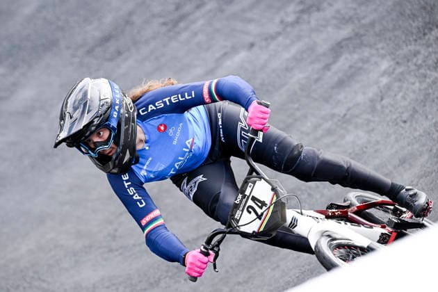 RECORD DATE NOT STATED 17th July 2026; Brisbane SX International BMX Centre, Brisbane, Queensland, Australia: 2026 UCI BMX Racing World Championships, Day One; 24 Francesca CINGOLANI FERREIRA (Women Elite) ITA during practice on day 1 NigelxOwen