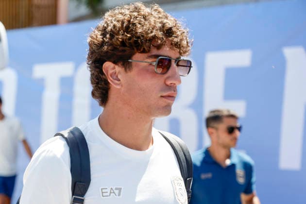 SSC Napoli preseason 2026-27 SSC Napoli™s Italian defender Luca Marianucci during the arrival of SSC Napoli™s 2026 27 pre-season training camp in Val di Sole, Trentino, Dimaro Folgarida, 17 July 2026. _BPH5583 Copyright: xAntonioxBalascox