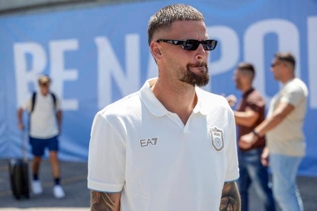 SSC Napoli preseason 2026-27 Napoli s Italian goalkeeper Nikita Contini during the arrival of SSC Napoli™s 2026 27 pre-season training camp in Val di Sole, Trentino, Dimaro Folgarida, 17 July 2026. _BPH5687 Copyright: xAntonioxBalascox
