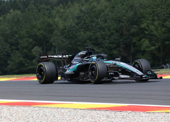 17.07.2026, Circuit de Spa-Francorchamps, Spa-Francorchamps, Formula 1 Moet & Chandon Belgian Grand Prix 2026 , im Bild George Russell (GBR), Mercedes-AMG Petronas Formula One Team (Photo by Alessandro Martellottta Hasan Bratic DeFodi Images) - *** July 17, 2026, Circuit de Spa-Francorchamps, Spa-Francorchamps, 2026 Formula 1 Moët & Chandon Belgian Grand Prix; pictured: George Russell (GBR), Mercedes AMG Petronas Formula One Team. Photo by Alessandro Martellotta, Hasan Bratic, DeFodi Images