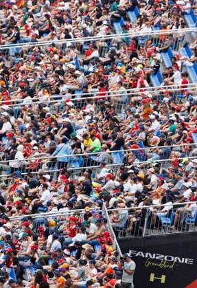Spectators pictured during a free practice ahead of the Grand Prix F1 of Belgium race, in Spa-Francorchamps, Friday 17 July 2026. The Spa-Francorchamps Formula One Grand Prix takes place this weekend, from July 17th to July 19th. BENOITxDOPPAGNE  x181343307x