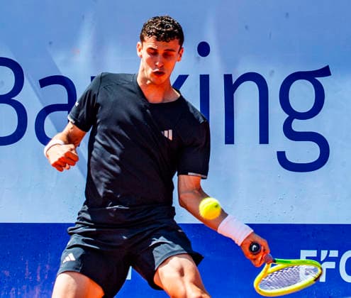 July 17, 2026, Gstaad, Bern, Switzerland: Gstaad Switzerland, 07 17 2026: JUAN MANUEL CERUNDOLO of Argentina is in action during swmi-finals of EFG Swiss Open Gstaad ATP, Tennis Herren 250,Tennis Herren 250, which is known as the Swiss Gstaad Open and took place at Roy Emerson Arena in Gstaad, which is located in the famous ski resort of Gstaad and which is located in the Bernese Oberland. Gstaad Switzerland - ZUMAd206 20260717_zip_d206_066 Copyright: xEricxDubostx