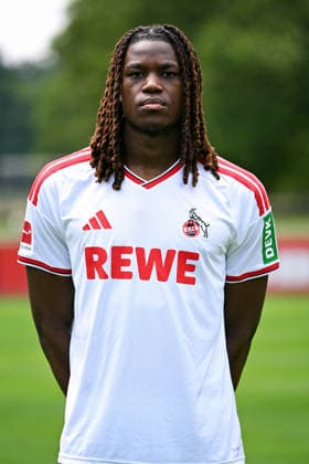 Elias Bakatukanda; 1. FC Köln; 1.BL, Porträttermin 2026 2027 *** Elias Bakatukanda, 1. FC Köln, Bundesliga, Photo Shoot 2026–2027