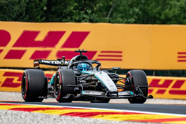 Formula One GP Spa Francorchamps, Belgium. Friday, July 17, 2026 George Russell 63, Mercedes-AMG Petronas F1 Team; Formula One GP Spa Francorchamps, Belgium. Friday, July 17, 2026 *** Formula One Grand Prix at Spa-Francorchamps, Belgium, Friday, July 17, 2026 George Russell 63, Mercedes AMG Petronas F1 Team Formula One Grand Prix at Spa-Francorchamps, Belgium, Friday, July 17, 2026 Copyright: xBEAUTIFULxSPORTS Erlhofx