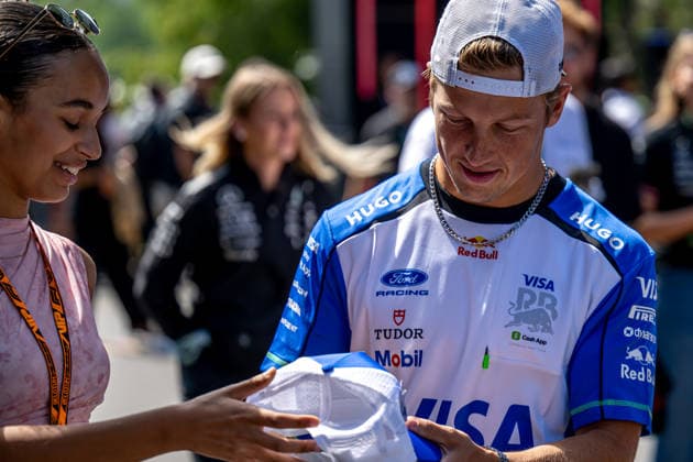 STAVELOT, BELGIUM: Liam Lawson, racing for the Racing Bulls team during the 2026 Formula 1 Belgian Grand Prix at the Circuit de Spa-Francorchamps in Stavelot, Belgium