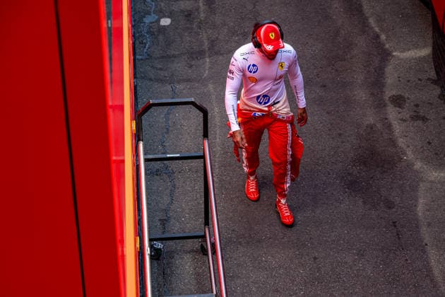 STAVELOT, BELGIUM: Lewis Hamilton, racing for the Ferrari team during the 2026 Formula 1 Belgian Grand Prix at the Circuit de Spa-Francorchamps in Stavelot, Belgium