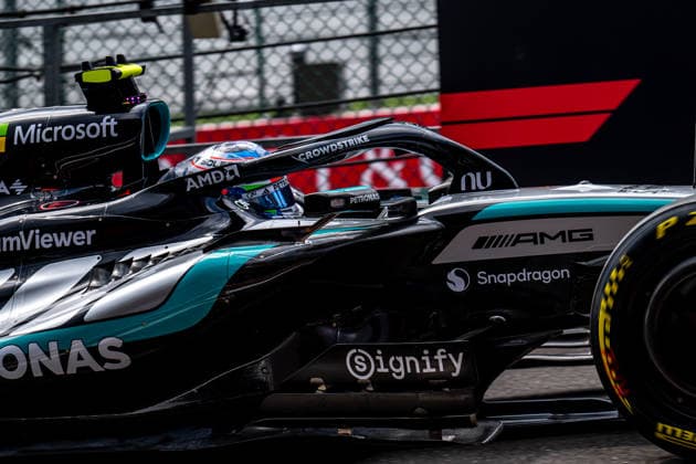 STAVELOT, BELGIUM: Kimi Antonelli, racing for the Mercedes team during the 2026 Formula 1 Belgian Grand Prix at the Circuit de Spa-Francorchamps in Stavelot, Belgium