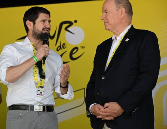 Cycling, Tour de France, Stage 13, Prince Albert II of Monaco in attendance