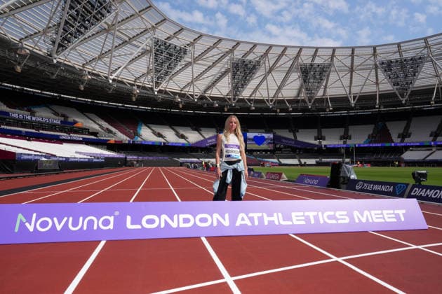 Track and Field: London Athletics Meet Keely Hodgkinson (GBR) during London Athletics Meet press conference, PK, Pressekonferenz at London Stadium, Friday, July 17, 2026, in London, United Kingdom. London England United Kingdom EDITORIAL USE ONLY Copyright: xImagexofxSportx ImagexofxSportx iosphotos414852