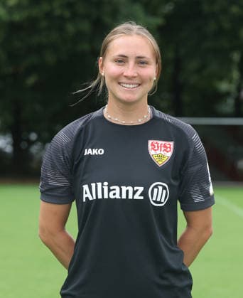 BAU Stuttgart ,Elena Danner; VfB Stuttgart Frauen ; 1.BL Frauen, Porträttermin 2026 2027, *** BAU Stuttgart, Elena Danner, VfB Stuttgart Women s 1st Team (Women s Bundesliga), Photo Shoot 2026–2027,
