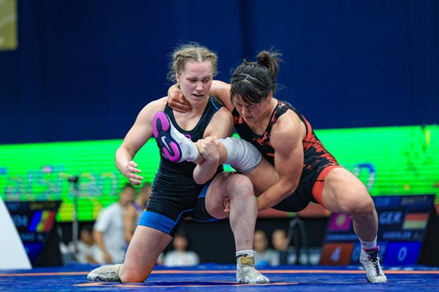 Wrestling Ranking Series Polyak & Janos & Istvan Memorial 68kg WW - Meerim Zhumanazarova (KGZ) df. Laura Koehler (GER) *** Wrestling Ranking Series: Janos Istvan Polyak Memorial, 68 kg: Meerim Zhumanazarova (KGZ) def. Laura Koehler (GER) Copyright: xUnitedxWorldxWrestlingx xAmirrezx United World Wrestling Kadir C