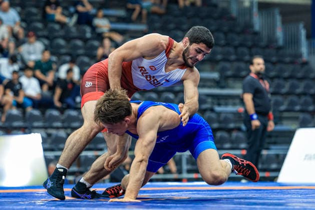 Wrestling Ranking Series Polyak & Janos & Istvan Memorial 77kg GR - Alexandru Solovei (MDA) df. Ismail Barakhoev (RUS) *** Wrestling Ranking Series: Janos Istvan Polyak Memorial, 77 kg Greco-Roman: Alexandru Solovei (MDA) def. Ismail Barakhoev (RUS) Copyright: xUnitedxWorldxWrestlingx xAmirrezx United World Wrestling Kadir C