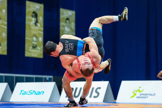 Wrestling Ranking Series Polyak & Janos & Istvan Memorial 77kg GR - Levente Levai (HUN) df. Idris Hanpasaevic Ibaev (GER) *** Wrestling Ranking Series: Janos Istvan Polyak Memorial, 77 kg Greco-Roman: Levente Levai (HUN) def. Idris Hanpasaevic Ibaev (GER) Copyright: xUnitedxWorldxWrestlingx xAmirrezx United World Wrestling Kadir C