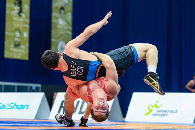Wrestling Ranking Series Polyak & Janos & Istvan Memorial 77kg GR - Levente Levai (HUN) df. Idris Hanpasaevic Ibaev (GER) *** Wrestling Ranking Series: Janos Istvan Polyak Memorial, 77 kg Greco-Roman: Levente Levai (HUN) def. Idris Hanpasaevic Ibaev (GER) Copyright: xUnitedxWorldxWrestlingx xAmirrezx United World Wrestling Kadir C