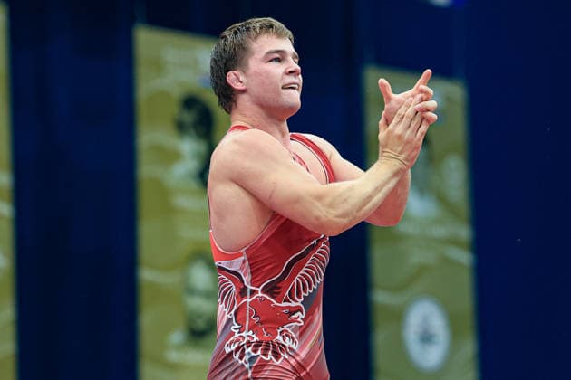 Wrestling Ranking Series Polyak & Janos & Istvan Memorial 77kg GR - Levente Levai (HUN) *** Wrestling Ranking Series: Janos Istvan Polyak Memorial, 77 kg Greco-Roman, Levente Levai (HUN) Copyright: xUnitedxWorldxWrestlingx xAmirrezx United World Wrestling Kadir C