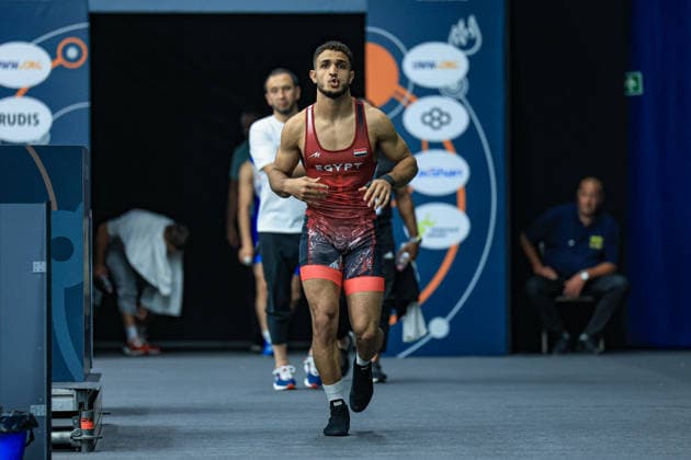 Wrestling Ranking Series Polyak & Janos & Istvan Memorial 77kg GR - Moustafa Hussein Fathy Alameldin (EGY) *** Wrestling Ranking Series: Janos Istvan Polyak Memorial, 77 kg Greco-Roman: Moustafa Hussein Fathy Alameldin (EGY) Copyright: xUnitedxWorldxWrestlingx xAmirrezx United World Wrestling Kadir C