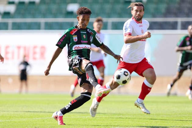 SOCCER - Ried vs Essen, test match RIED,AUSTRIA,17.JUL.26 - SOCCER - ADMIRAL Bundesliga, 3. Liga, SV Ried vs Rot Weiss Essen, test match. Image shows Jaedin Rhodes (Ried).  GEPAxpictures xMathiasxMandl