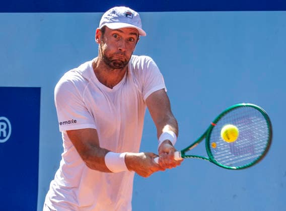 July 17, 2026, Gstaad, Bern, Switzerland: Gstaad Switzerland, 07 17 2026: QUENTIN HALYS of France is in action during semi-finals of EFG Swiss Open Gstaad ATP, Tennis Herren 250,Tennis Herren 250, which is known as the Swiss Gstaad Open and took place at Roy Emerson Arena in Gstaad, which is located in the famous ski resort of Gstaad and which is located in the Bernese Oberland. Gstaad Switzerland - ZUMAd206 20260717_zip_d206_070 Copyright: xEricxDubostx