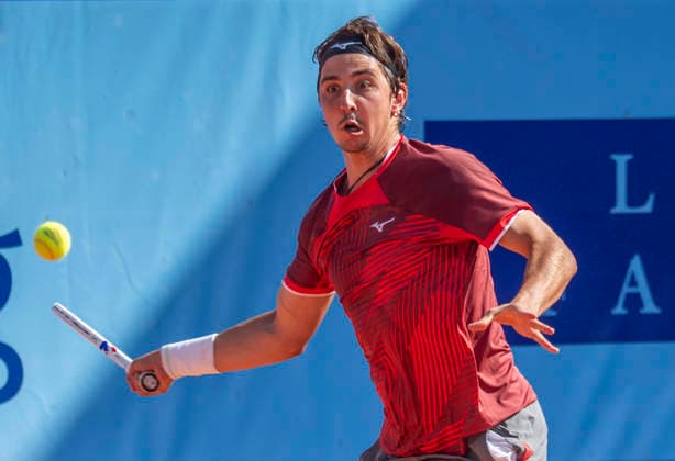 July 17, 2026, Gstaad, Bern, Switzerland: Gstaad Switzerland, 07 17 2026: ALEXANDER SHEVCHENKO of Kazakhstan is in action during semi-finals of EFG Swiss Open Gstaad ATP, Tennis Herren 250,Tennis Herren 250, which is known as the Swiss Gstaad Open and took place at Roy Emerson Arena in Gstaad, which is located in the famous ski resort of Gstaad and which is located in the Bernese Oberland. Gstaad Switzerland - ZUMAd206 20260717_zip_d206_081 Copyright: xEricxDubostx
