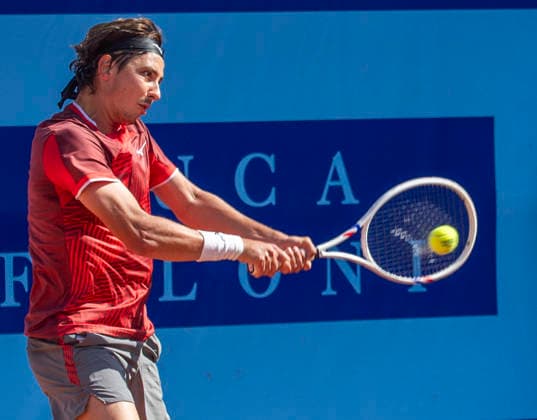 July 17, 2026, Gstaad, Bern, Switzerland: Gstaad Switzerland, 07 17 2026: ALEXANDER SHEVCHENKO of Kazakhstan is in action during semi-finals of EFG Swiss Open Gstaad ATP, Tennis Herren 250,Tennis Herren 250, which is known as the Swiss Gstaad Open and took place at Roy Emerson Arena in Gstaad, which is located in the famous ski resort of Gstaad and which is located in the Bernese Oberland. Tennis 2026: Swiss Open  - ZUMAd206 20260717_zip_d206_085 Copyright: xEricxDubostx