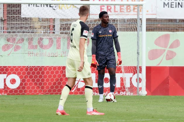 17.07.2026, xrekx, Fussball Testspiel, FSV Mainz 05 - 1.FC Kaiserslautern v.l. Enis Kamga (1.FC Kaiserslautern) (DFL DFB REGULATIONS PROHIBIT ANY USE OF PHOTOGRAPHS as IMAGE SEQUENCES and or QUASI-VIDEO) Mainz *** July 17, 2026, xrekx, Soccer Friendly Match, FSV Mainz 05 vs. 1. FC Kaiserslautern, Enis Kamga, 1. FC Kaiserslautern. DFL and DFB regulations prohibit any use of photographs as image sequences and or quasi-video. Mainz