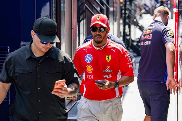 FORMULA ONE BELGIAN GRAND PRIX 2026 Lewis Hamilton 44 (GBR) Ferrari arriving for practice during the Formula 1 Moet & Chandon Belgian Grand Prix 2026, 10th round of the 2026 Formula 1 World Championship, WM, Weltmeisterschaft from 17th - 19th July 2026 at Circuit de Spa-Francorchamps, Stavelot, Belgium. Credit: Robbie Hoad Every Second Media Editorial use only. All images are copyright Every Second Media Limited. No images may be reproduced without prior permission. Copyright: xIMAGO EveryxSecondxMediax ESM-2070-0146 RobbiexHoadx xEveryxSecondxMediax