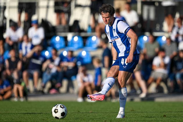 SOCCER - Wattens vs Hertha, test match KUNDL,AUSTRIA,17.JUL.26 - SOCCER - ADMIRAL Bundesliga, 2. DFL, 2. Deutsche Bundesliga, WSG Tirol vs Hertha BSC Berlin, test match. Image shows Linus Gechter (Hertha).  GEPAxpictures xDanielxSchoenherr