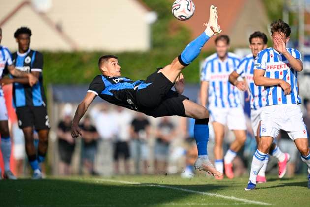 Club Brugge v sc Heerenveen - Friendly match ROESELARE, BELGIUM - JULY 17 : Tresoldi Nicolo forward of Club Brugge pictured during the friendly match between Club Brugge and sc Heerenveen on July 17, 2026 in Roeselare, Belgium, 17 07 2026 Roeselare Belgium  Copyright: xNicoxVereeckenx