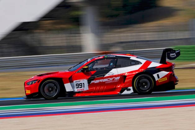 GT World Challenge Misano 2026 - Free Practice 1 Augusto Farfus and Darren Leung drive the ( 991) BMW M4 GT3 EVO of team Paradine Competition during the Free Practice 1 of the 5th round of the GT World Challenge Europe by AWS at Misano World Circuit - Marco Simoncelli in Misano, Italy, on July 17, 2026. Misano Italy Italy  Copyright: xFabioxPellicciax originalFilename:pelliccia-gtworldc260717_np9FG.jpg